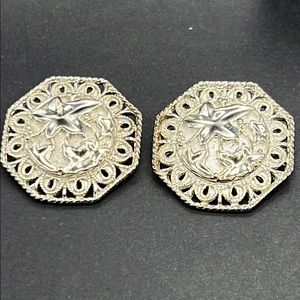 Jose Barrera/Avon “Falling Leaves” clip earrings
